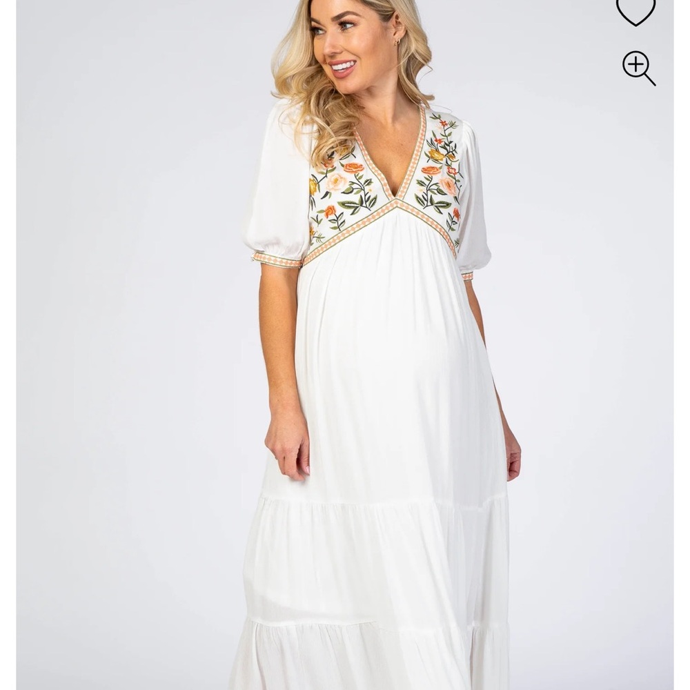 Pink blush maternity dress